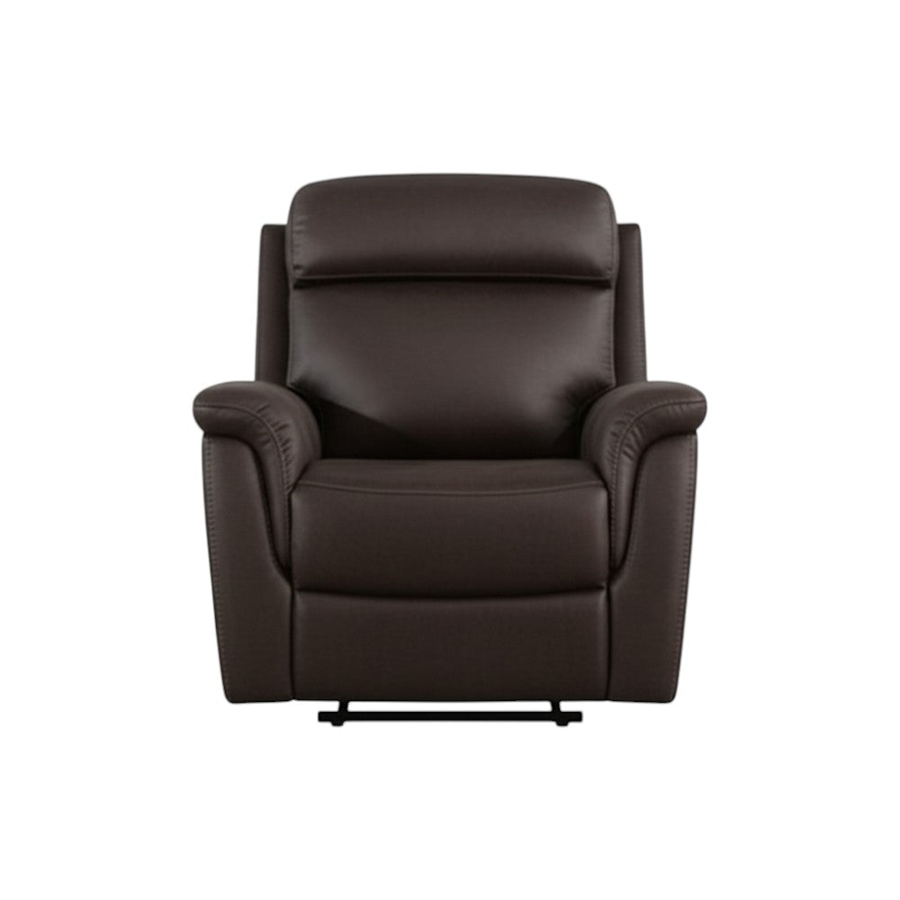 Reclinable individual eléctrico Molly tela microfibra café