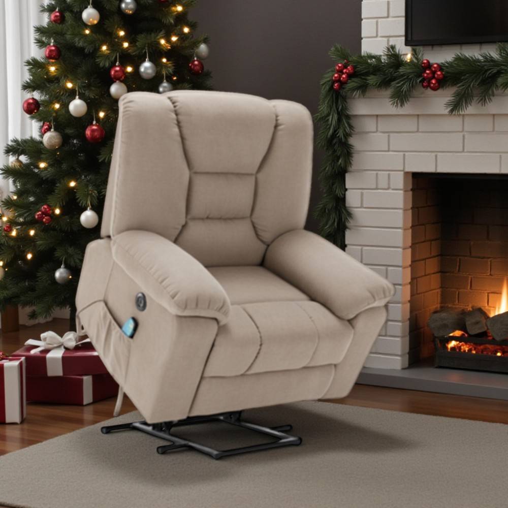 Reclinable eléctrico Stand Up+Calefacción+Vibración Dahlia