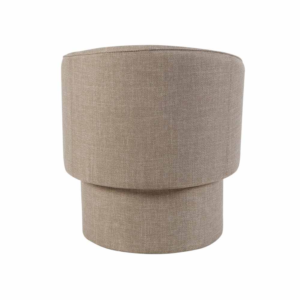 Butaca con brazos Conrad de tapiz claro