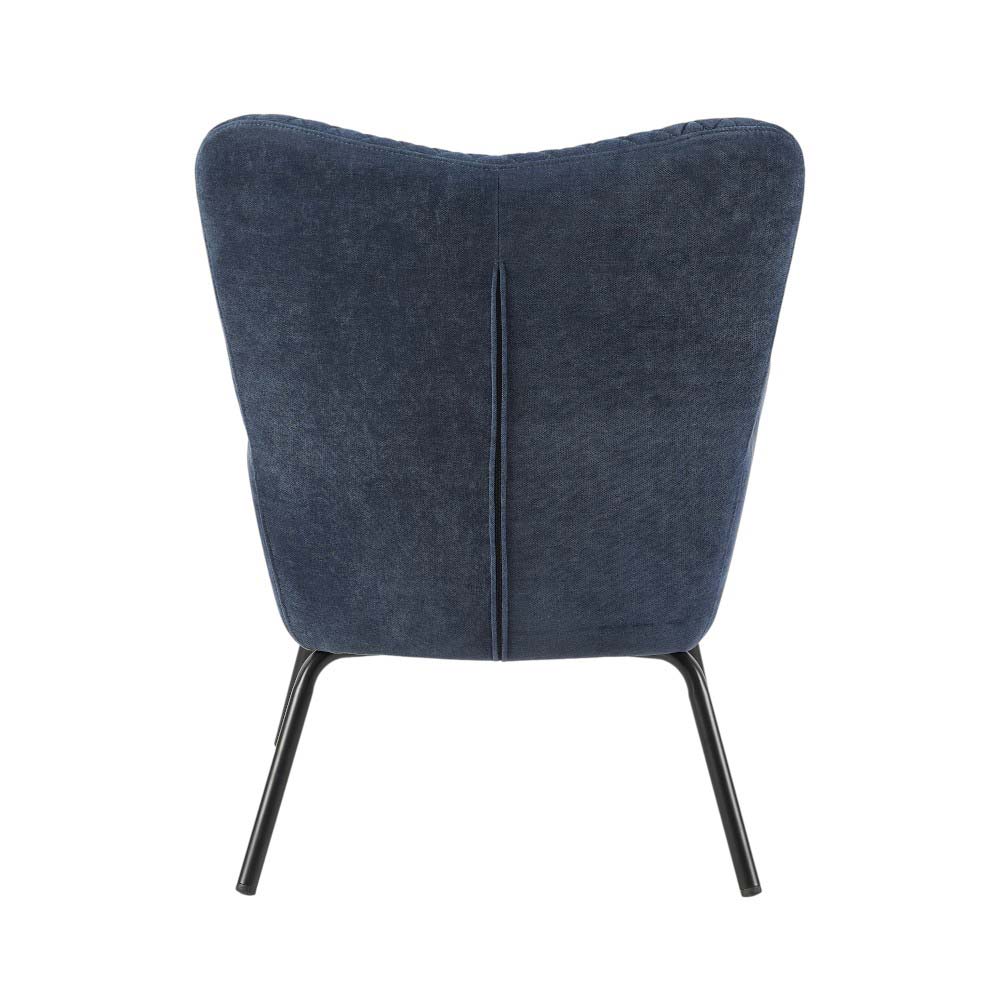 Butaca con brazos Hermes de tapiz azul