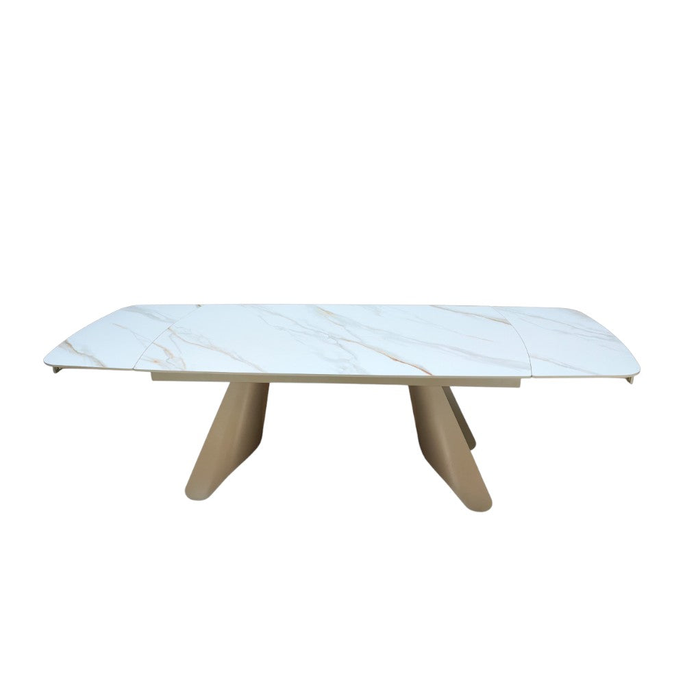 Mesa comedor rectangular 240×90 extensible top tipo piedra