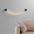 Lámpara LED de pared Flex 93 black con luz cálida 10W