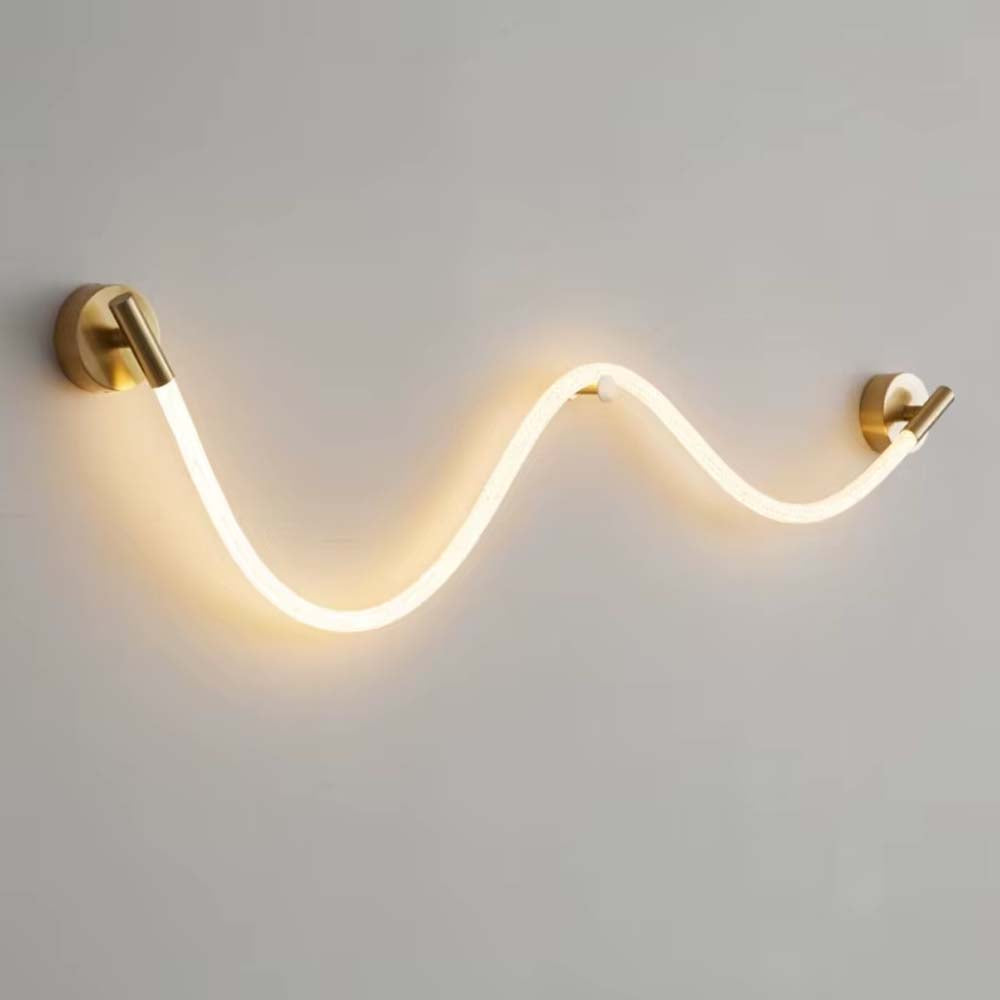 Lámpara LED de pared Flex 138 brass con luz cálida 16W