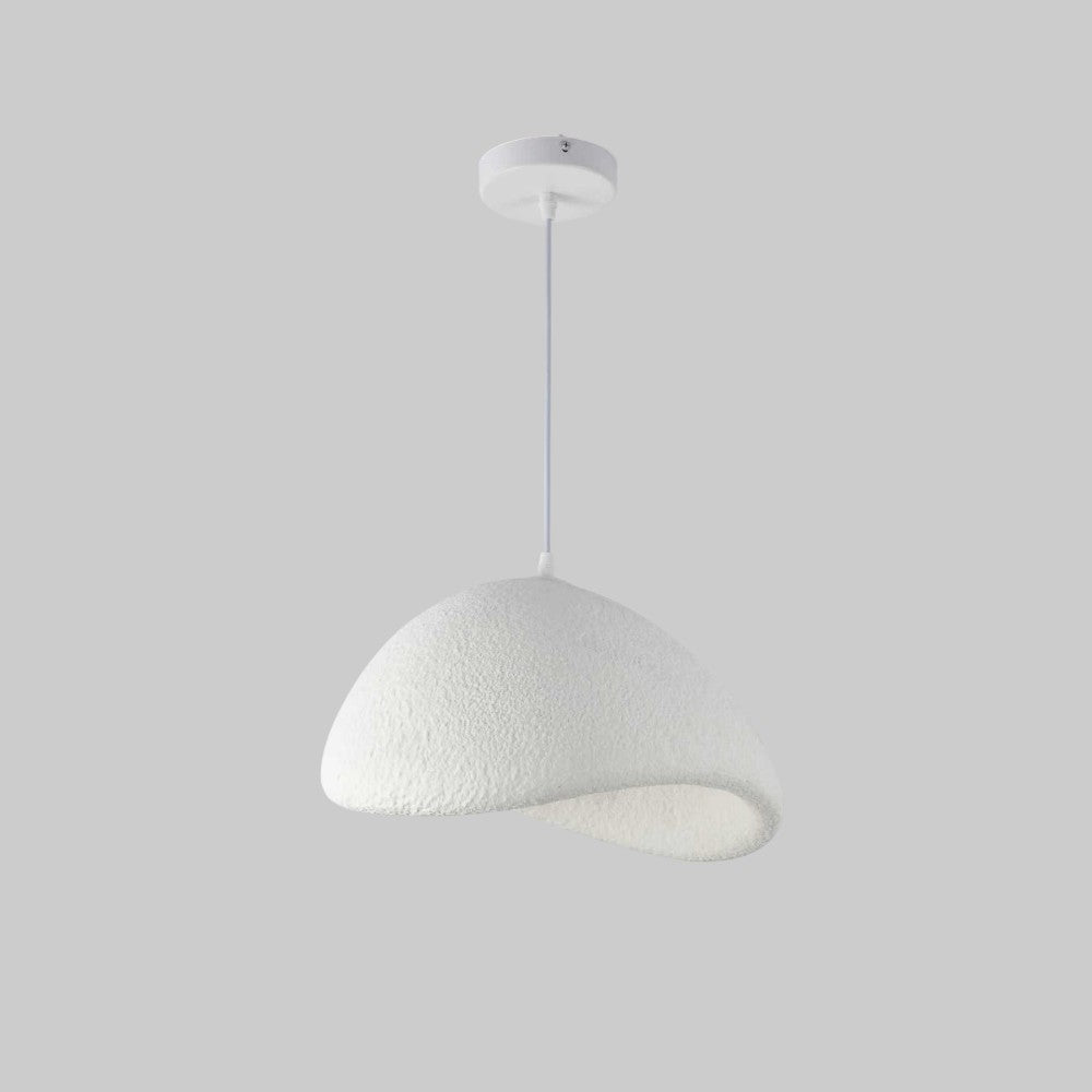 Lámpara colgante E27 Milan 60 de resina blanca
