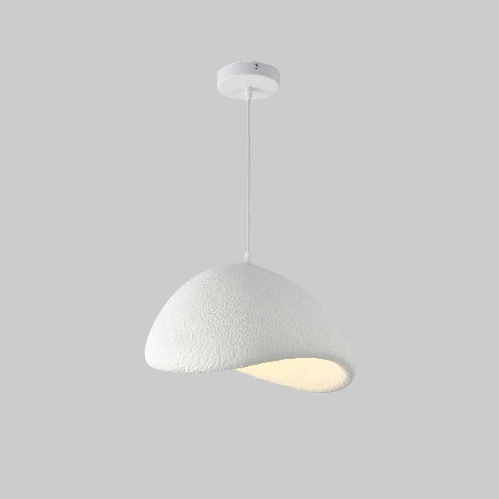 Lámpara colgante E27 Milan 60 de resina blanca