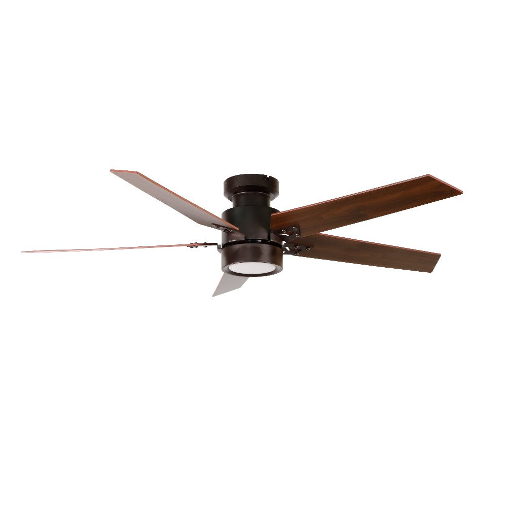 Ventilador Ciro 52″ café/walnut con control y led 12W 3CCT