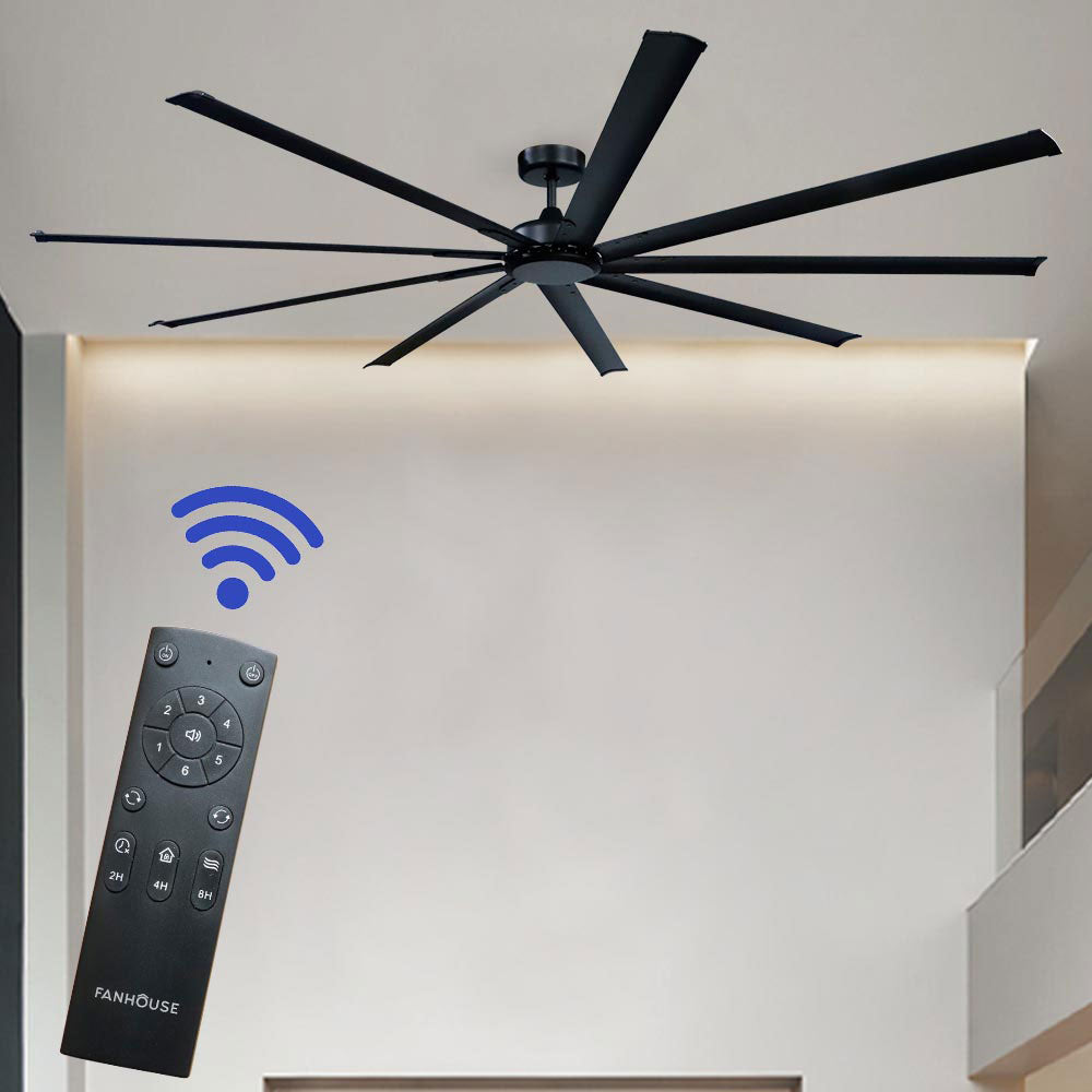 Ventilador de tumbado Aerius 100″ negro con control remoto