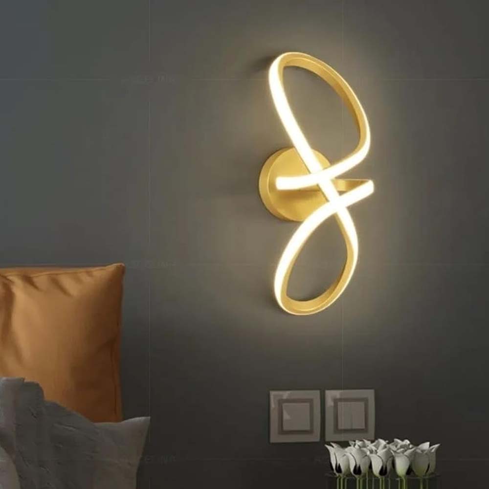 Lámpara led de pared Signature gold con 3CCT 10W
