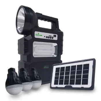 Kit Solar Portátil de Iluminación y Carga – DT-9016